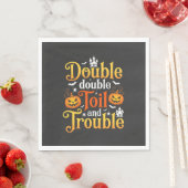 Halloween Double Double Toil and Trouble Hexe Serviette (Beispiel)