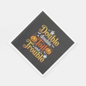 Halloween Double Double Toil and Trouble Hexe Serviette (Ecke)