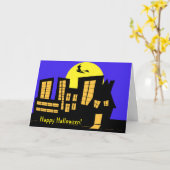 Halloween Downtown Hexe Karte (Gelbe Blume)