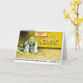Halloween : Dr Leech Has No Clients Funny Gifts Karte (Gelbe Blume)