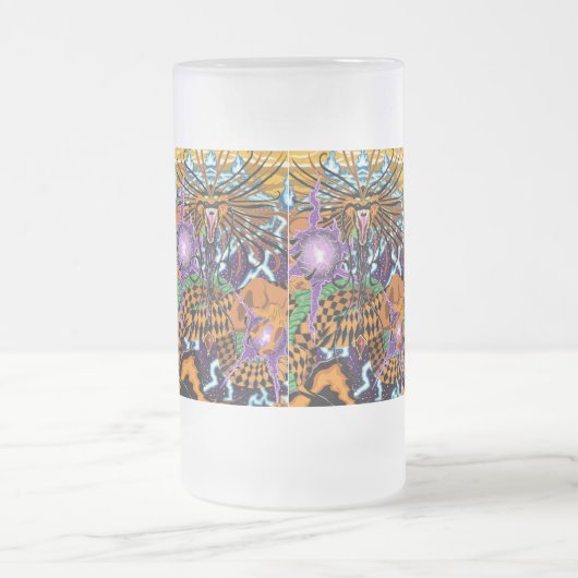 Halloween-Drache-mattierte Tasse (Mittel)