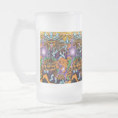 Halloween-Drache-mattierte Tasse (Links)