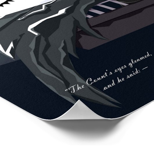 Halloween Dracula Art Print Poster (Ecke)