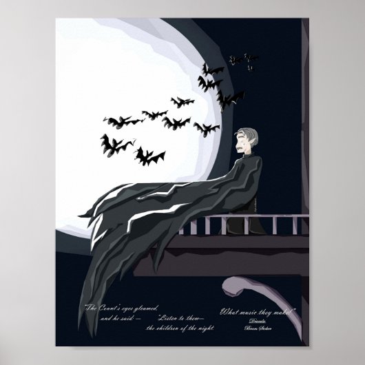 Halloween Dracula Art Print Poster (Vorne)