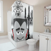 Halloween Dracula Candelabra Spiders Duschvorhang (Beispiel)