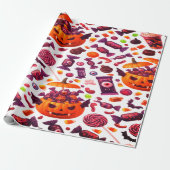 Halloween Dracula Candy Geschenkpapier (Ungerollt)