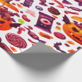 Halloween Dracula Candy Geschenkpapier (Ecke)