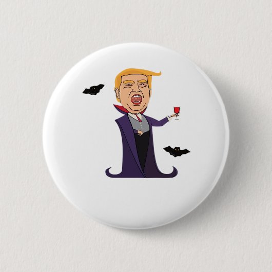 Halloween Dracula Funny Button (Vorderseite)