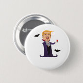 Halloween Dracula Funny Button (Vorne & Hinten)