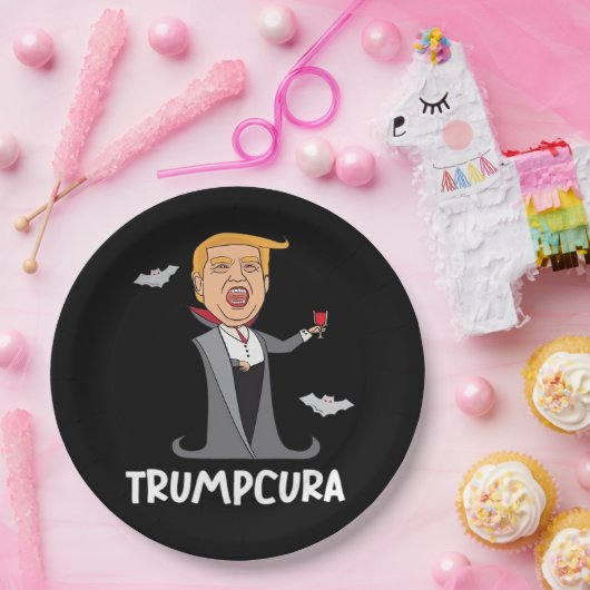 Halloween Dracula Funny Classic Pappteller (Party)