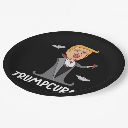 Halloween Dracula Funny Classic Pappteller (Schrägansicht)