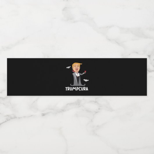 Halloween Dracula Funny Classic Wasserflaschenetikett (Einzelnes Label)