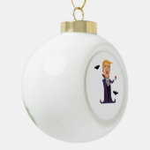 Halloween Dracula Funny Keramik Kugel-Ornament (Links)