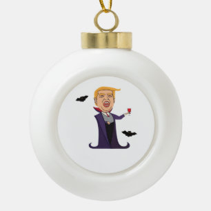 Halloween Dracula Funny Keramik Kugel-Ornament