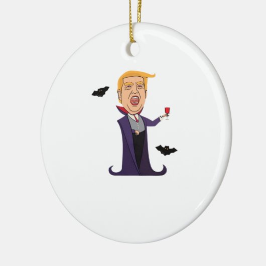 Halloween Dracula Funny Keramik Ornament (Links)