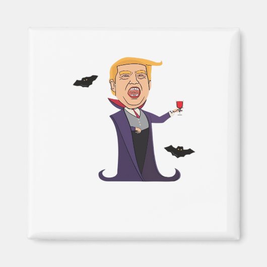 Halloween Dracula Funny Magnet (Vorne)