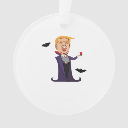 Halloween Dracula Funny Ornament (Vorderseite)