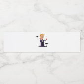 Halloween Dracula Funny Wasserflaschenetikett (Einzelnes Label)