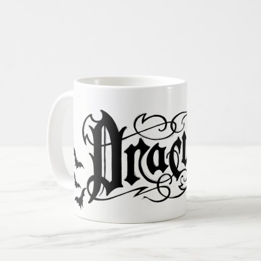 Halloween Dracula Kaffeetasse (Vorderseite Links)