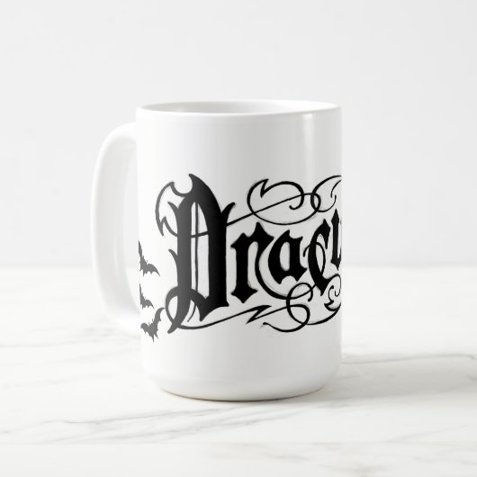Halloween Dracula Kaffeetasse (Vorderseite Links)