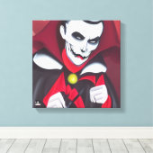 Halloween Dracula Leinwanddruck (Insitu (Holzboden))
