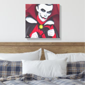 Halloween Dracula Leinwanddruck (Insitu (Schlafzimmer))
