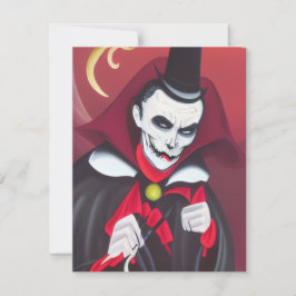 Halloween Dracula Mitteilungskarte