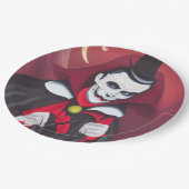 Halloween Dracula Pappteller (Schrägansicht)