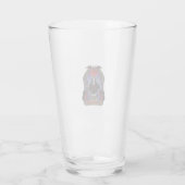 Halloween Dracula Roter Mond Fledermäuse Schädel_1 Glas (Rückseite)