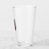 Halloween Dracula Roter Mond Fledermäuse Schädel_1 Glas (Links)