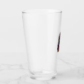 Halloween Dracula Roter Mond Fledermäuse Schädel_1 Glas (Rechts)