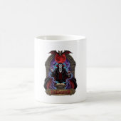 Halloween Dracula Roter Mond Fledermäuse Schädel_1 Kaffeetasse (Mittel)