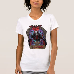 Halloween Dracula Roter Mond Fledermäuse Schädel_1 T-Shirt