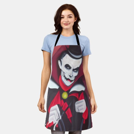 Halloween Dracula Schürze (Getragen)