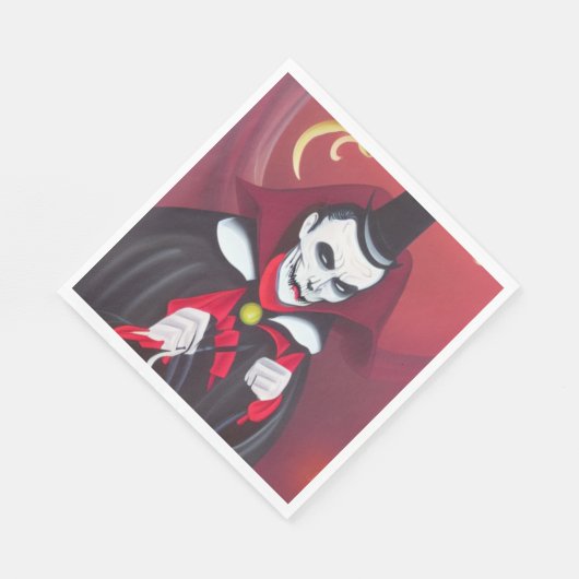 Halloween Dracula Serviette (Ecke)