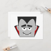 Halloween Dracula T - Shirt und Geschenke Karte (Vorderseite/Rückseite Beispiel)