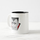 Halloween Dracula T - Shirt und Geschenke Zweifarbige Tasse (Vorderseite Links)