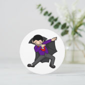 Halloween dracula vampire einladung (Stehend Vorderseite)