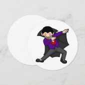 Halloween dracula vampire einladung (Vorne/Hinten)