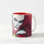 Halloween Dracula Zweifarbige Tasse (VorderseiteRechts)