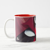 Halloween Dracula Zweifarbige Tasse (Links)