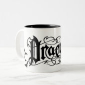 Halloween Dracula Zweifarbige Tasse (Vorderseite Links)