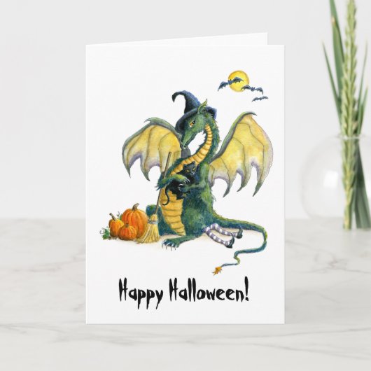 Halloween Dragon Karte (Vorderseite)