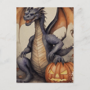 Halloween Dragon Postkarte