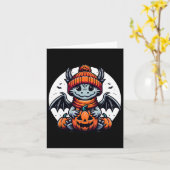 Halloween Dragon Pumpkin Karte (Gelbe Blume)