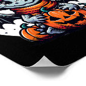 Halloween Dragon Pumpkin Poster (Ecke)