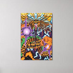 Halloween Dragon Stretted Leinwand Art Print