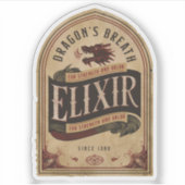 Halloween Dragons atmen Elixir-Magic-Tränen Aufkleber (Vorderseite)