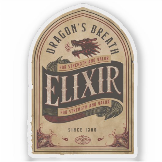 Halloween Dragons atmen Elixir-Magic-Tränen Aufkleber (Vorderseite)