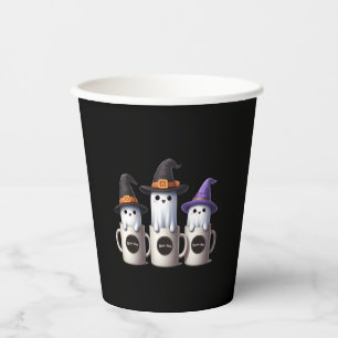 Halloween - Drei niedliche Boojee-Geister Pappbecher